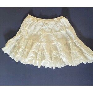 Sauci Women's  Mini Skirt White Size M (A54)